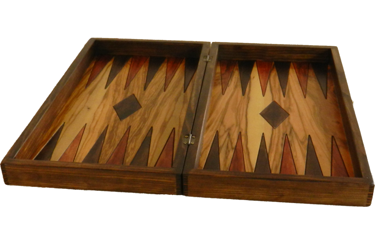 Τάβλι (Ελιά (Το πλαίσιο από οξιά), 48 x 26 x 8.5 cm)