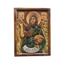 Εικόνα Ξυλόγλυπτη - Αγίου Ιωάννου του Προδρόμου (Οξιά, 19 x 25 x 1.5 cm)