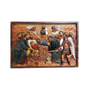 Εικόνα Ξυλόγλυπτη - Κοίμηση της Θεοτόκου (Μαόνι, 55 x 38 x 2 cm)