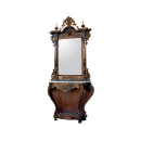 Κονσόλα με  Καθρέπτη (Καρυδιά, 2.40x1.00x0.40 m)
